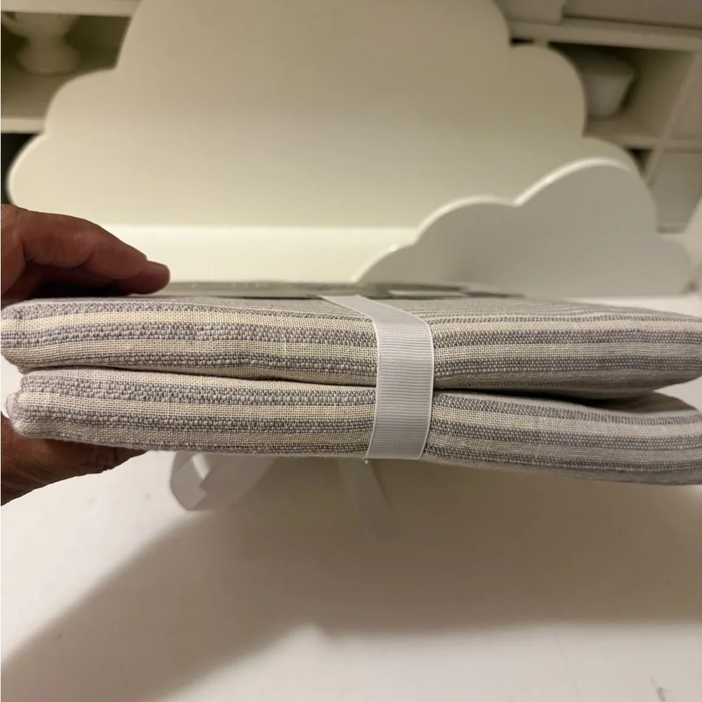 Laura Ashley Striped Tableclothbrand new 60X102 inches
